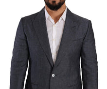 Load image into Gallery viewer, Dolce & Gabbana Elegant Slim Fit Two-Button Blue Blazer