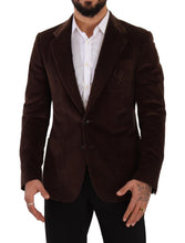 Load image into Gallery viewer, Dolce & Gabbana Elegant Brown Corduroy Slim Fit Blazer