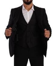 Load image into Gallery viewer, Dolce & Gabbana Sicilia Slim Fit Black Suit Ensemble