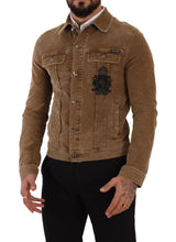 Load image into Gallery viewer, Dolce & Gabbana Elegant Corduroy Logo Jacket