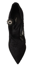 Load image into Gallery viewer, Dolce & Gabbana Elegant Black Lace Stiletto Pumps