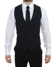 Load image into Gallery viewer, Dolce & Gabbana Blue Wool Formal Dress Vest Gilet