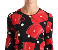 Load image into Gallery viewer, Dolce & Gabbana Elegant Sicily Bag Print Blouse