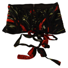 Load image into Gallery viewer, Dolce & Gabbana Elegant Black Silk Corset Belt Top