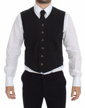 Load image into Gallery viewer, Dolce & Gabbana Black Cotton Viscose Dress Vest Blazer