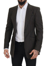 Load image into Gallery viewer, Dolce & Gabbana Elegant Striped Wool Blend Slim Blazer