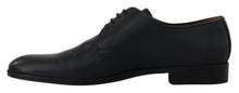 Load image into Gallery viewer, Dolce & Gabbana Elegant Navy Blue Derby Formal Shoes