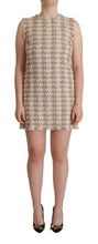 Load image into Gallery viewer, Dolce & Gabbana Chic Checkered Shift Mini Dress