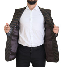 Load image into Gallery viewer, Dolce & Gabbana Elegant Striped Wool Blend Slim Blazer