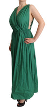 Load image into Gallery viewer, Dolce & Gabbana Elegant Deep Green Sleeveless A-Line Dress