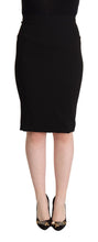 Load image into Gallery viewer, Dolce & Gabbana Chic High Waist Pencil Skirt in Black
