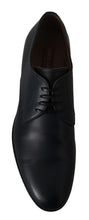 Load image into Gallery viewer, Dolce & Gabbana Elegant Navy Blue Derby Formal Shoes
