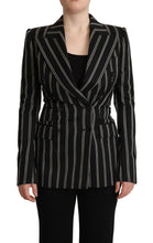 Load image into Gallery viewer, Dolce & Gabbana Elegant Striped Wool Stretch Jacket