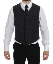 Load image into Gallery viewer, Dolce & Gabbana Gray Wool Blend Vest Gilet Weste