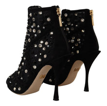 Load image into Gallery viewer, Dolce & Gabbana Embellished Crystal Short Boots