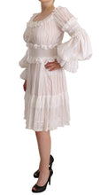 Load image into Gallery viewer, Dolce & Gabbana Elegant Off-Shoulder Ruffled Dress in White