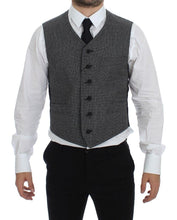 Load image into Gallery viewer, Dolce & Gabbana Gray Cotton Blend Logo Vest Gilet Weste