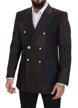 Load image into Gallery viewer, Dolce & Gabbana Multicolor Wool Silk Blend Slim Fit Blazer