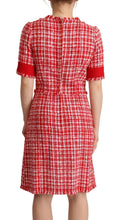 Load image into Gallery viewer, Dolce & Gabbana Chic Checkered Sheath Knee-Length Dress