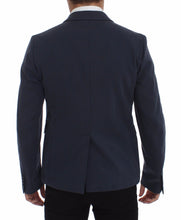 Load image into Gallery viewer, Dolce & Gabbana Elegant Blue Cotton Stretch Blazer Jacket