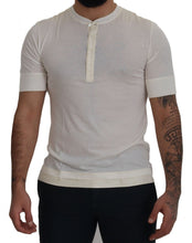 Load image into Gallery viewer, Dolce & Gabbana Elegant Off-White Silk Blend Crew Neck Tee