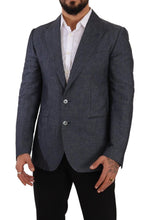 Load image into Gallery viewer, Dolce & Gabbana Elegant Slim Fit Two-Button Blue Blazer