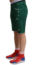 Load image into Gallery viewer, Dolce & Gabbana Chic Green Denim Bermuda Shorts