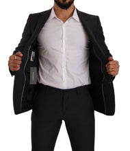 Load image into Gallery viewer, Dolce & Gabbana Black MARTINI Single Breasted 2 Piece Suit