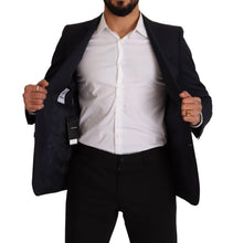 Load image into Gallery viewer, Dolce & Gabbana Sleek Navy Martini Slim Fit Wool Blazer