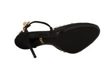 Load image into Gallery viewer, Dolce & Gabbana Elegant Crystal-Embellished Mesh T-Strap Pumps