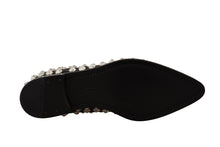 Load image into Gallery viewer, Dolce & Gabbana Crystal-Embellished Leather Formal Flats