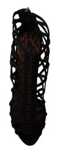Load image into Gallery viewer, Dolce & Gabbana Elegant Black Suede Heels Sandals