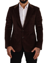 Load image into Gallery viewer, Dolce & Gabbana Elegant Brown Corduroy Slim Fit Blazer