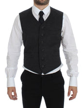 Load image into Gallery viewer, Dolce & Gabbana Gray Wool Blend Vest Gilet Weste