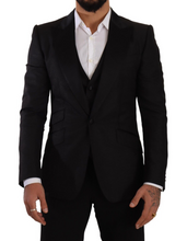 Load image into Gallery viewer, Dolce & Gabbana Sicilia Slim Fit Black Suit Ensemble