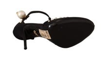 Load image into Gallery viewer, Dolce & Gabbana Elegant Embellished T-Strap Heels Sandals