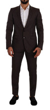 Load image into Gallery viewer, Dolce & Gabbana Elegant Maroon Striped Slim Fit Suit