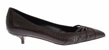 Load image into Gallery viewer, Dolce & Gabbana Chic Brown Leather Kitten Heel Pumps