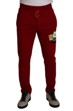 Load image into Gallery viewer, Dolce & Gabbana Elegant Red Jogging Pants with Drawstring Closure