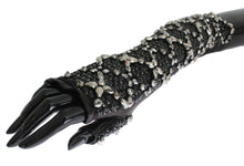 Load image into Gallery viewer, Dolce & Gabbana Elegant Crystal Beaded Leather Gloves
