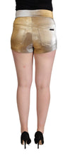 Load image into Gallery viewer, Dolce & Gabbana Elegant Metallic Gold Hot Pants