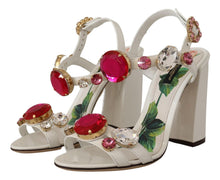 Load image into Gallery viewer, Dolce & Gabbana Keira Crystal-Embellished Ankle Strap Heels