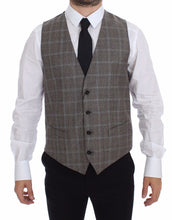 Load image into Gallery viewer, Dolce & Gabbana Brown Wool Single Breasted Vest Gilet