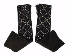 Load image into Gallery viewer, Dolce & Gabbana Elegant Crystal Beaded Leather Gloves