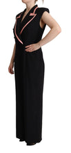 Load image into Gallery viewer, Dolce & Gabbana Black Wool Blend Sleeveless Jumpsuit Dress