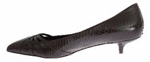 Load image into Gallery viewer, Dolce & Gabbana Chic Brown Leather Kitten Heel Pumps