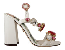 Load image into Gallery viewer, Dolce & Gabbana Keira Crystal-Embellished Ankle Strap Heels