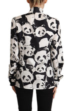 Load image into Gallery viewer, Dolce & Gabbana Chic Panda Print Silk Blouse