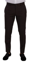 Load image into Gallery viewer, Dolce & Gabbana Elegant Maroon Striped Slim Fit Suit