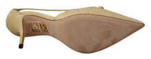Load image into Gallery viewer, Dolce & Gabbana Chic Pointed Toe Leather Pumps in Sunshine Yellow